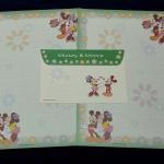 Papel de Carta Mickey e Minnie Verde