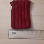 Luvas sem dedo SK em crochê - Vermelha