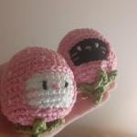 Chaveiro Morango SK Amigurumi em Crochê